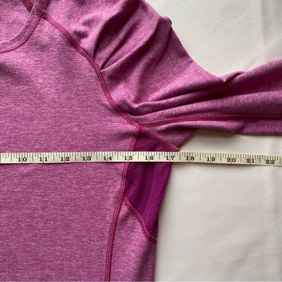 Lululemon Heathered Ultraviolet Think Fast Long Sleeve Size 8 - Picture 14 of 15